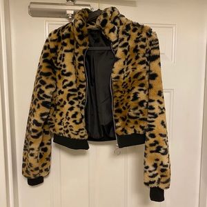 Faux Fur Cropped Jacket